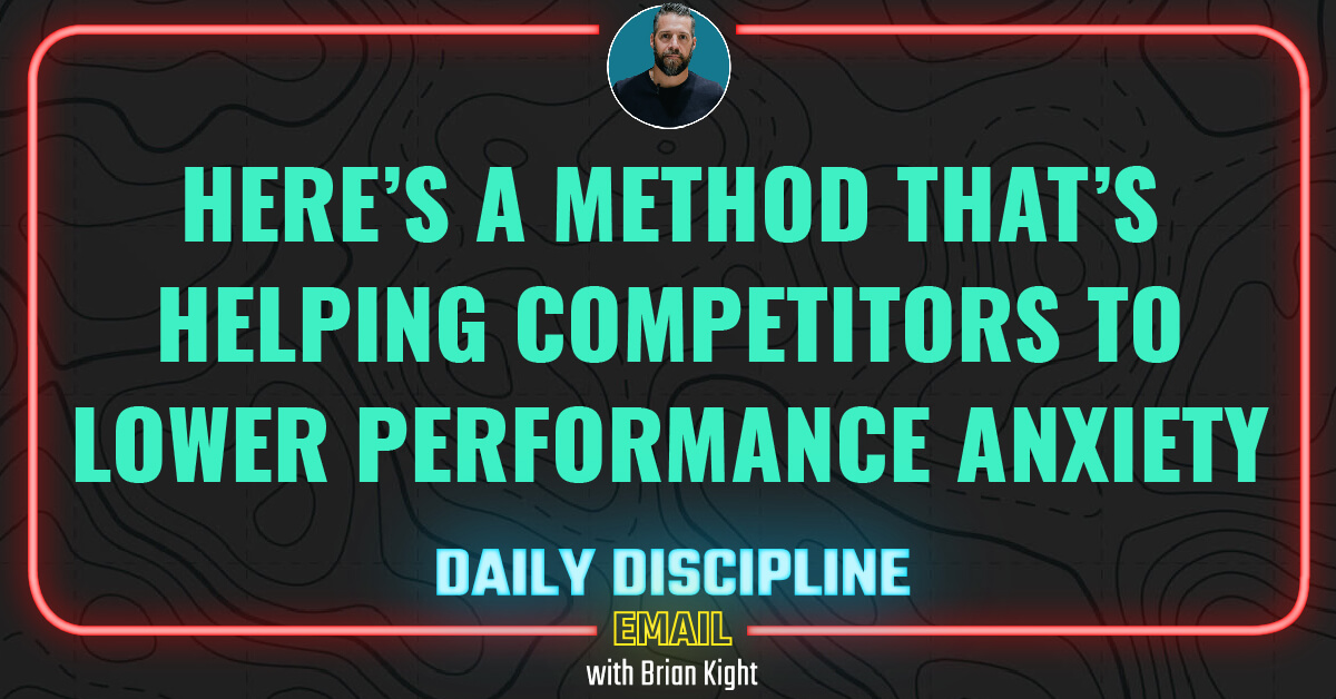 Picture of Here’s a Method That’s Helping Competitors to Lower Performance Anxiety